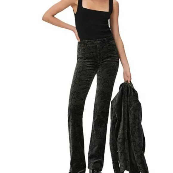 Morris & Co. X PAIGE Velvet Chelsea Blazer (xs) and Naomi Straight Pant (2) set - Picture 3 of 10